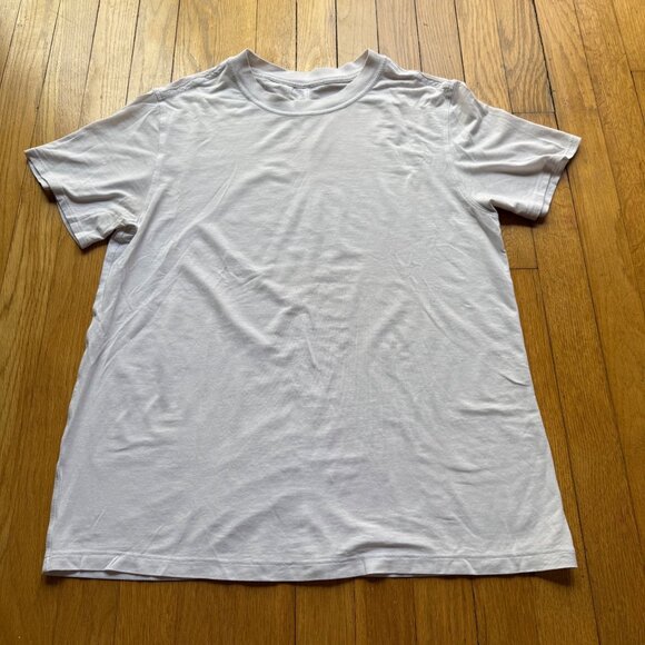 Lululemon Size 4 White Pima Cotton All Yours Short Sleeve Crewneck T-Shirt Top - Picture 5 of 14